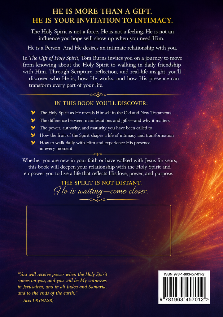 The Gift of Holy Spirit Back Cover